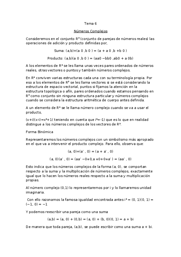 Miniatura del documento Tema 6 Números Complejos.docx