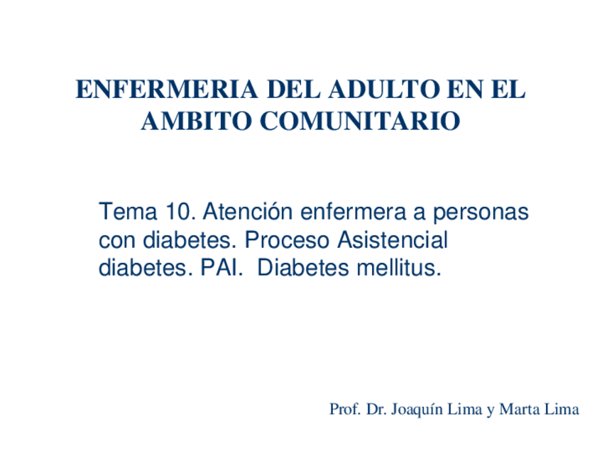 Miniatura del documento Tema 10 a diabetes mellitus.ppt
