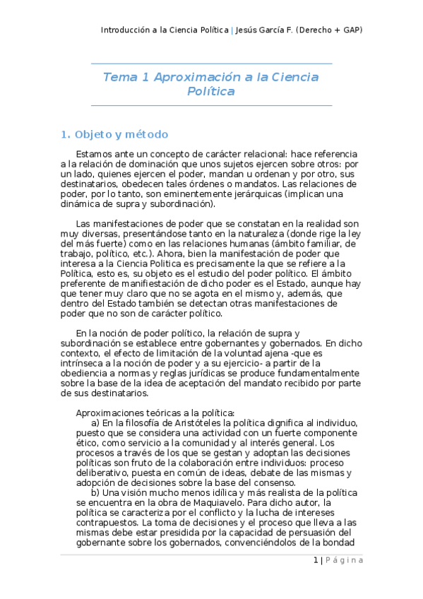 Miniatura del documento Tema 1 Aproximación a la Ciencia Política.docx