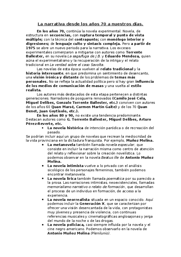 Miniatura del documento La narrativa desde los años 70 a nuestros días.docx