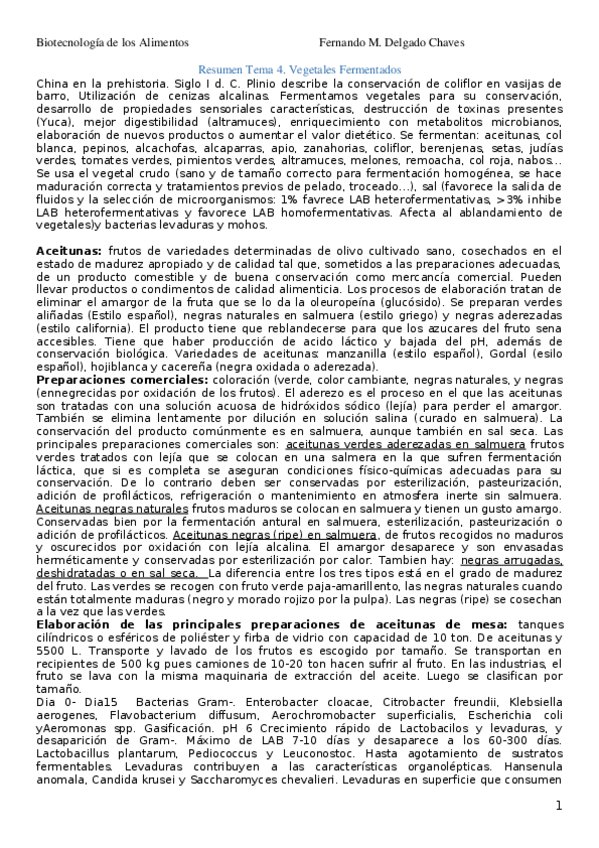Miniatura del documento Resumen 4. Vegetales fermentados.docx