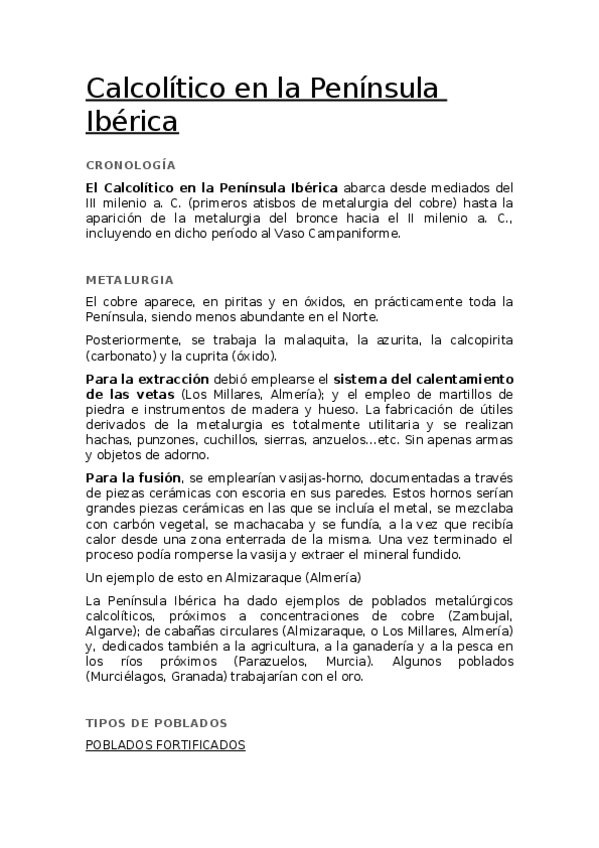 Miniatura del documento Calcolítico en la Península Ibérica.docx