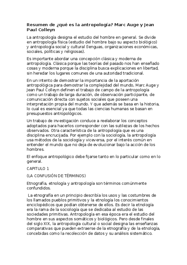Miniatura del documento Resumen de que es la antropologia.docx