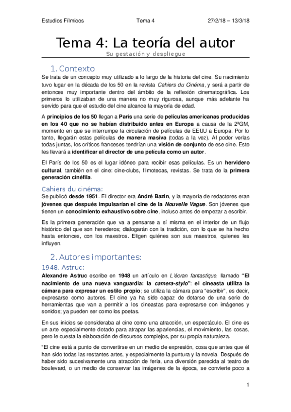 Miniatura del documento TEMA 4 - LA TEORÍA DEL AUTOR.docx