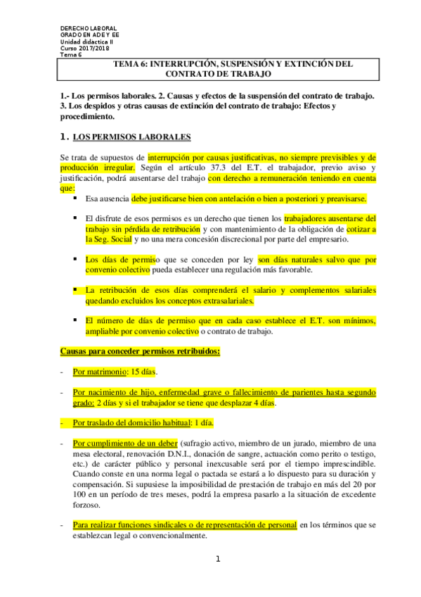 Miniatura del documento Tema 6 Interrupción- suspensión y extinción del contrato de trabajo.docx