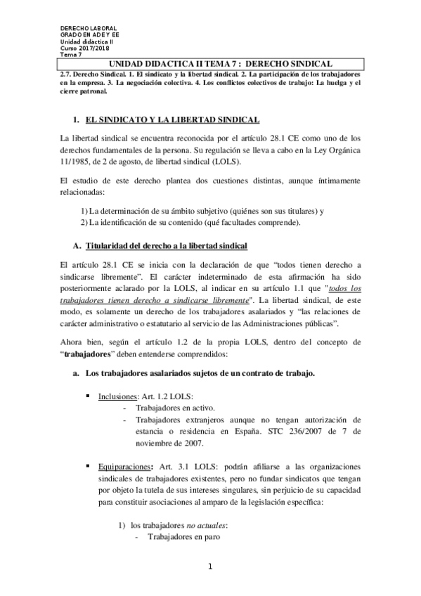 Miniatura del documento Tema 7 Dcho Sindical 2017-18 (C).doc