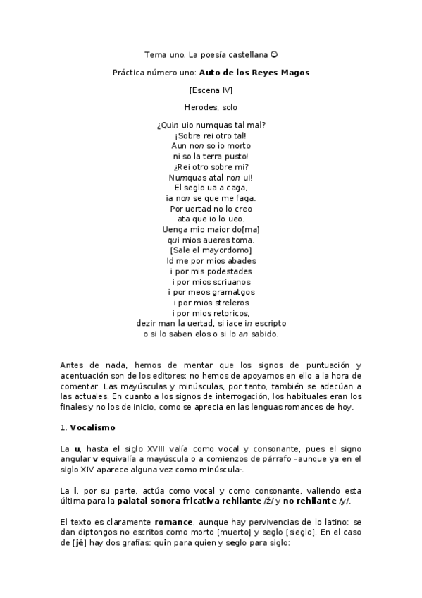 Miniatura del documento Tema uno. Historia del Español.docx