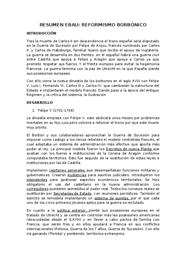 Miniatura del documento Reformismo Borbónico.docx