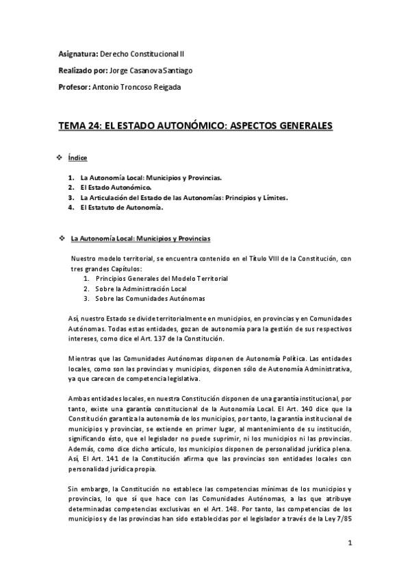 Miniatura del documento Tema 11 (24) (El Estado Autonómico. Aspectos Generales) - Derecho Constitucional II.pdf