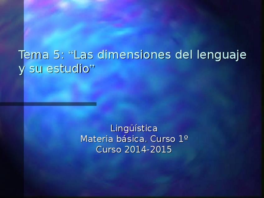 Miniatura del documento Ling_Tema 5_2014_2015.ppt