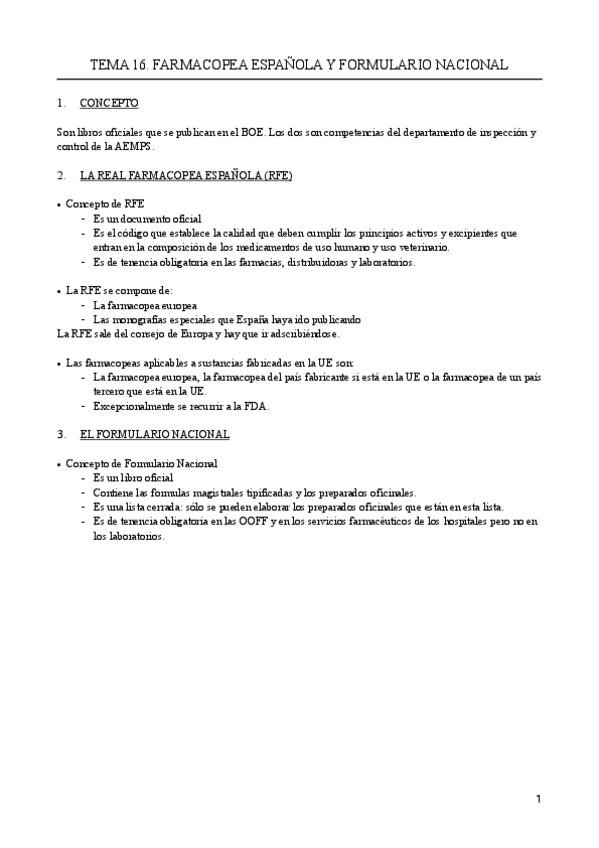 Miniatura del documento TEMA 16. FARMACOPEA ESPAÑOLA Y FORMULARIO NACIONAL.pdf