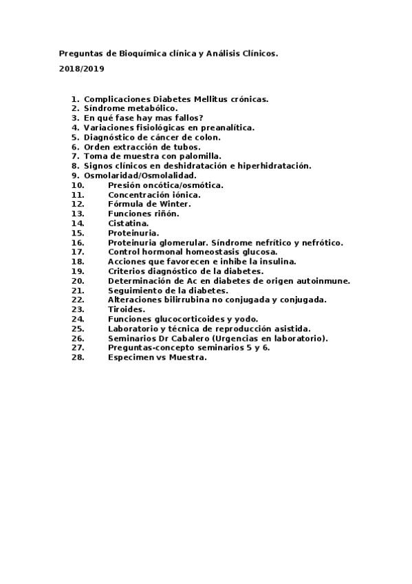 Miniatura del documento Preguntas bioquímica clínica..docx