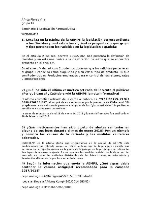 Miniatura del documento Seminario 1 Legislación Farmacéutica.docx