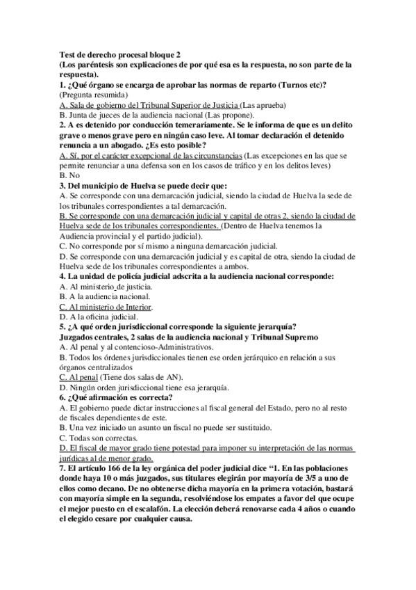 Miniatura del documento Test de derecho procesal bloque 2.doc