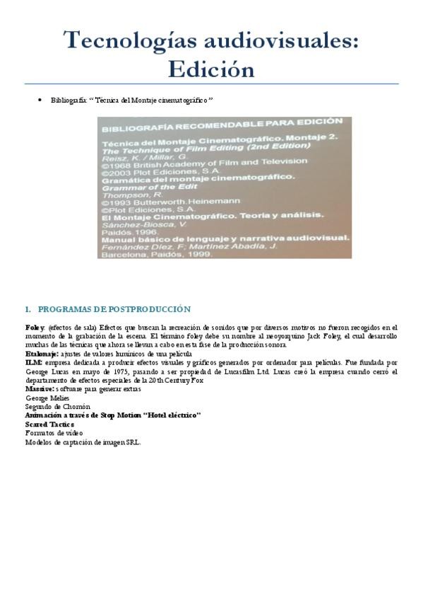 Miniatura del documento Tecnologías audiovisuales edicion teoria.pdf