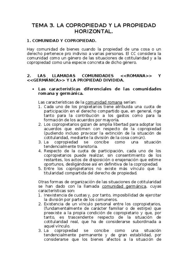 Miniatura del documento TEMA 3. La copropiedad y la propiedad horizontal.docx