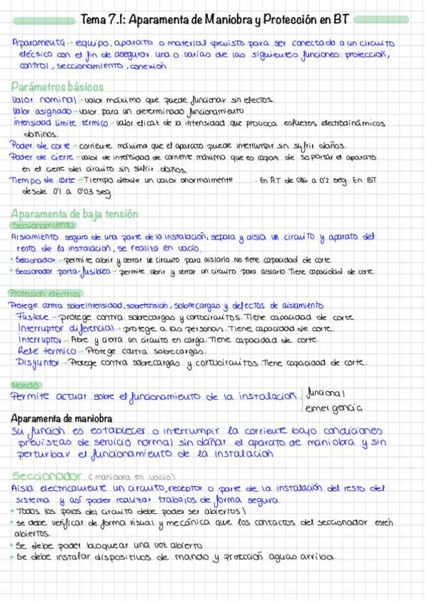 Miniatura del documento Tema-7.1-Aparamenta-de-Maniobra-y-Proteccion-en-BT.pdf