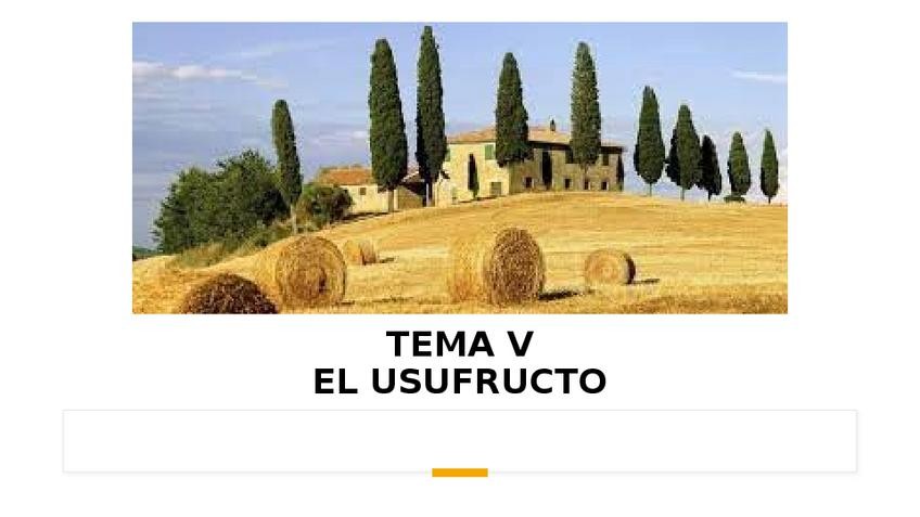 Miniatura del documento TEMA-V.-USUFRUCTO-TEMA-VI.-DERECHO-DE-OBLIGACIONES1.pptx