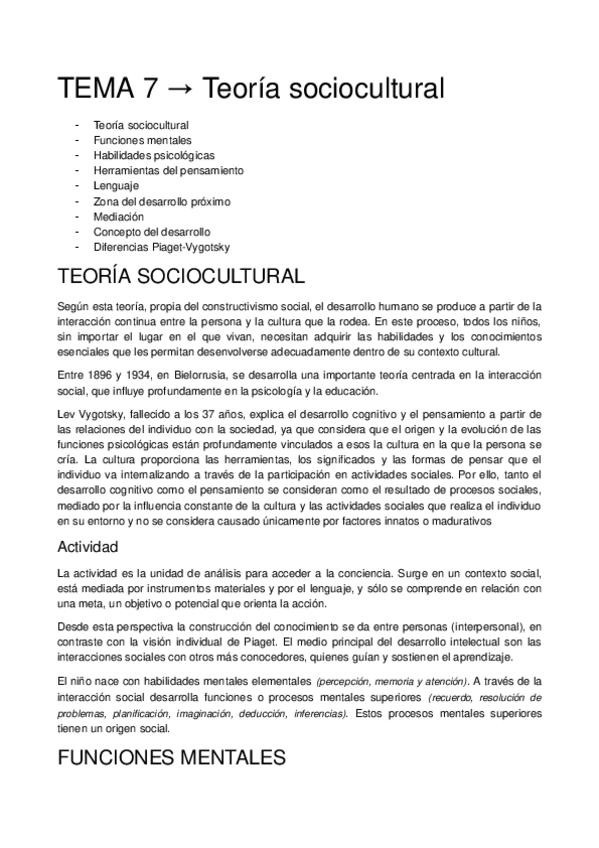 Miniatura del documento Psicología del desarrollo, infancia y adolescencia tema 7.docx