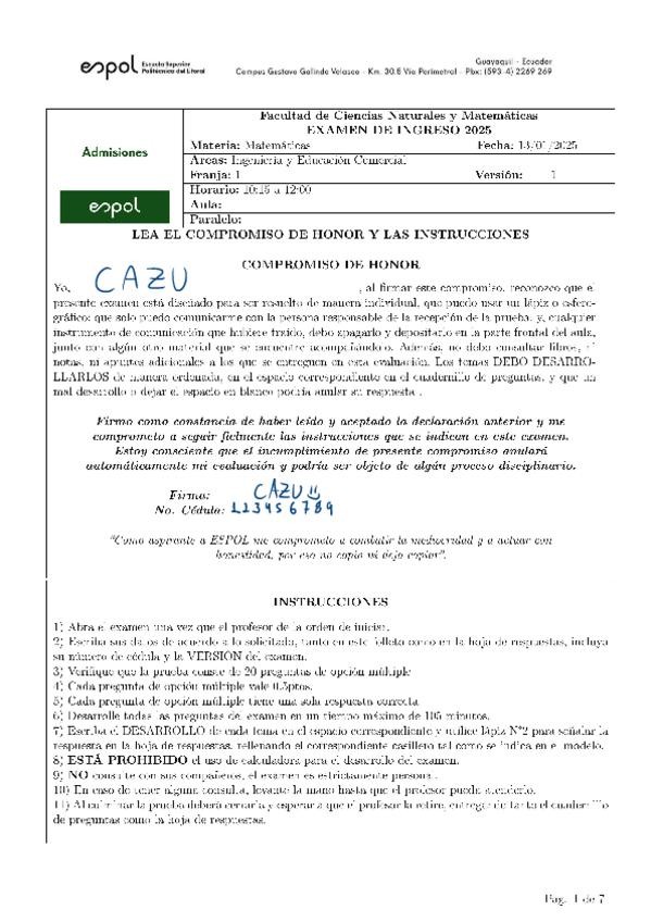 Miniatura del documento Examen-resuelto-de-admision-ESPOL-Matematica.pdf