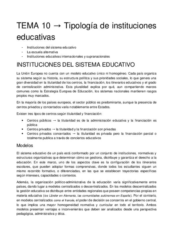 Miniatura del documento Procesos e Instituciones Educativas tema 10.docx
