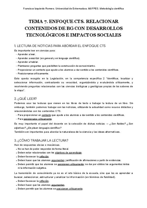 Miniatura del documento Tema 7. Enfoque CTS. Relacionar contenidos de BG con desarrollos tecnológicos e impactos sociales.pdf.pdf