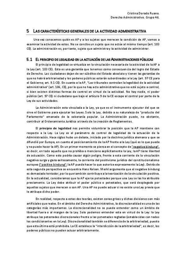 Miniatura del documento Tema 5 Las características generales de la actividad administrativa.pdf