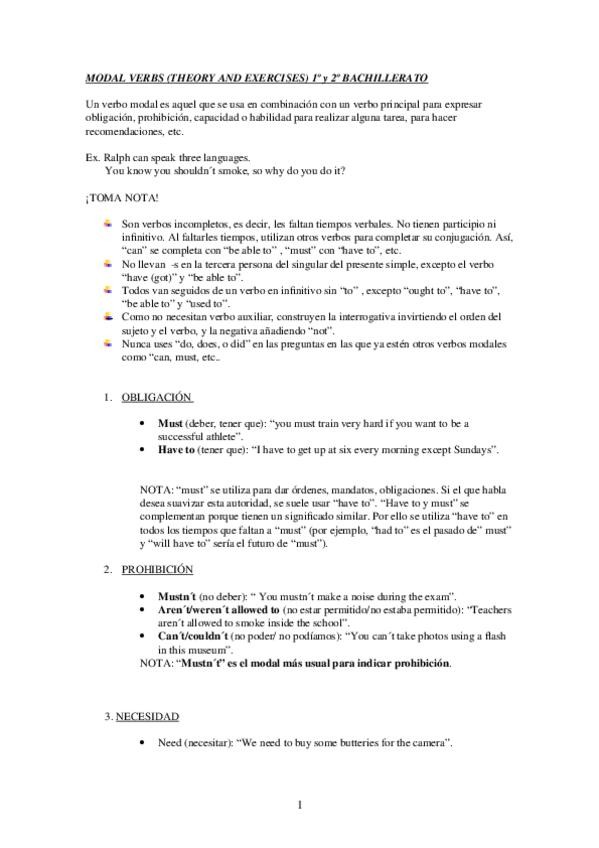 Miniatura del documento MODAL VERBS BACHILLERATO TEORÍA Y EJERCICIOS.doc