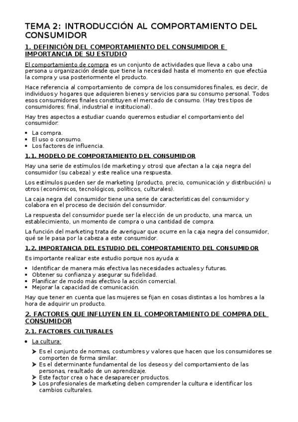 Miniatura del documento TEMA 2 INTRODUCCIÓN AL COMPORTAMIENTO DEL CONSUMIDOR.docx