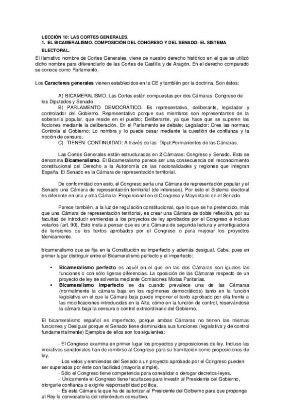 Miniatura del documento Lección 10. Las Cortes Generales.docx