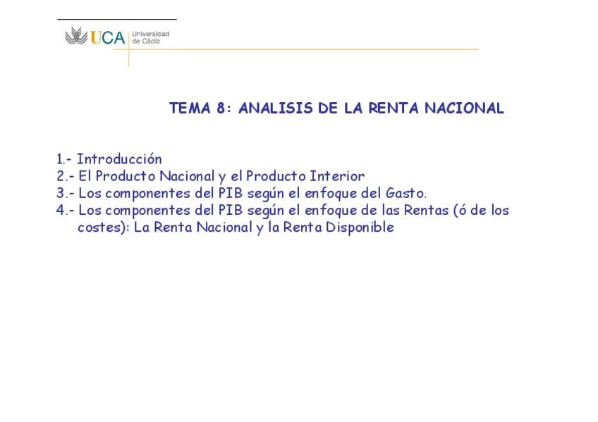 Miniatura del documento TEMA 8 Analisis de la Renta nacional.pdf