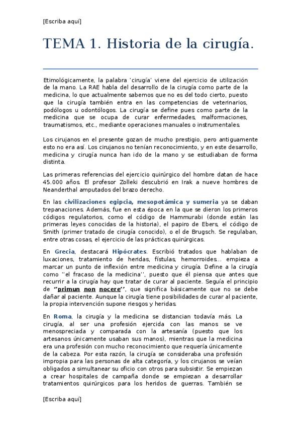 Miniatura del documento TEMA 01. Historia de la cirugía.docx