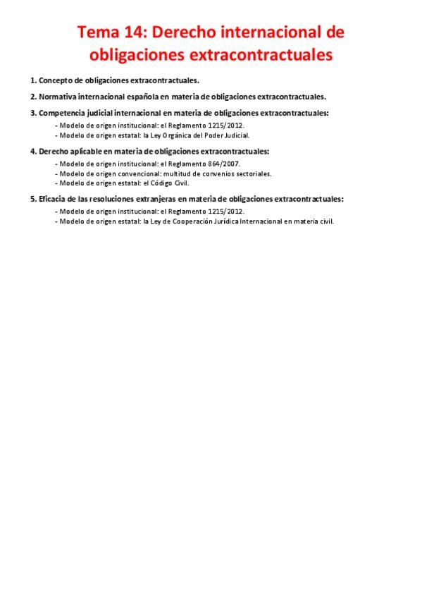 Miniatura del documento Tema 14 - Derecho internacional de obligaciones extracontractuales.pdf