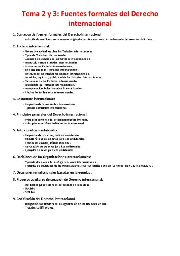 Miniatura del documento Tema 2 y 3 - Fuentes formales del Derecho Internacional.pdf