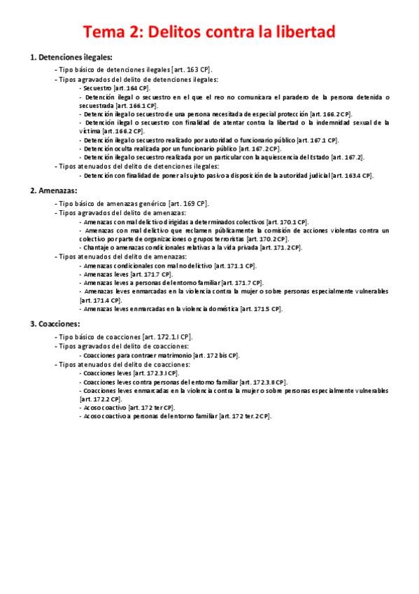 Miniatura del documento Tema 2 - Delitos contra la libertad.pdf
