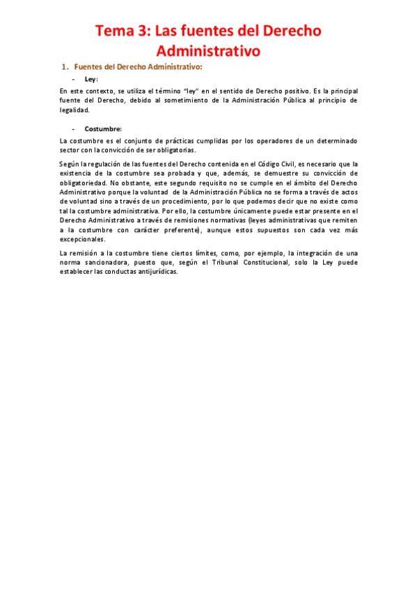 Miniatura del documento Tema 3 - Las fuentes del Derecho Administrativo.pdf