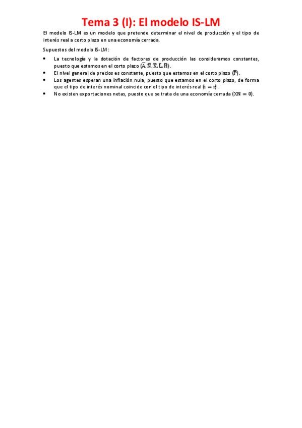 Miniatura del documento Tema 3 (I) - El modelo IS-LM.pdf