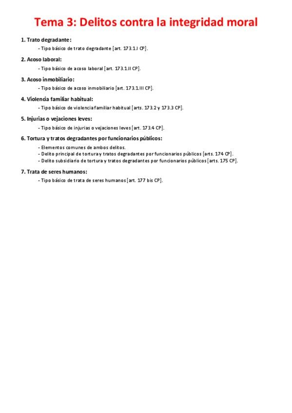 Miniatura del documento Tema 3 - Delitos contra la integridad moral.pdf