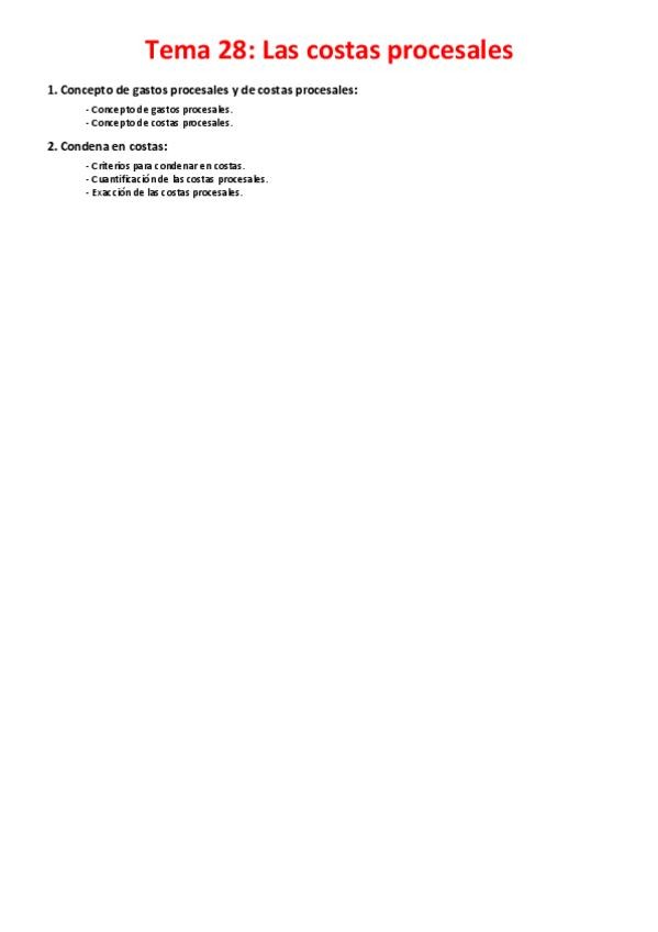 Miniatura del documento Tema 28 - Las costas procesales.pdf