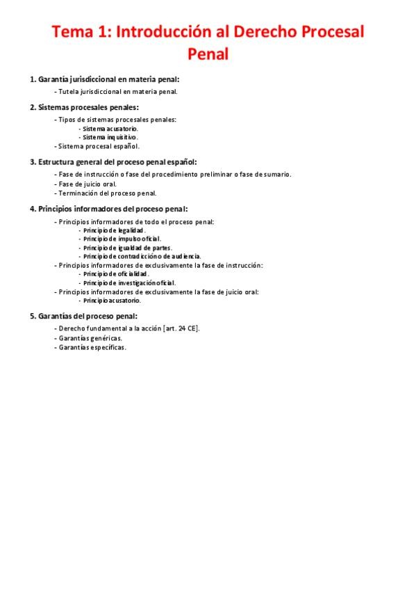 Miniatura del documento Tema 1 - Introducción al Derecho Procesal Penal.pdf
