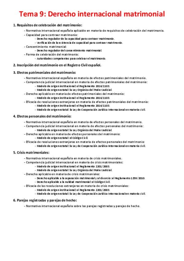 Miniatura del documento Tema 9 - Derecho internacional matrimonial.pdf