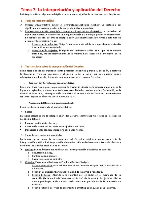Miniatura del documento Tema 7 - La interpretación y aplicación del Derecho.pdf