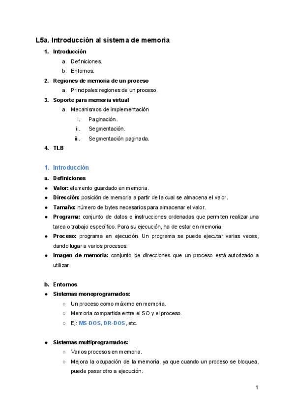 Miniatura del documento 5a. Introducción al sistema de memoria.pdf