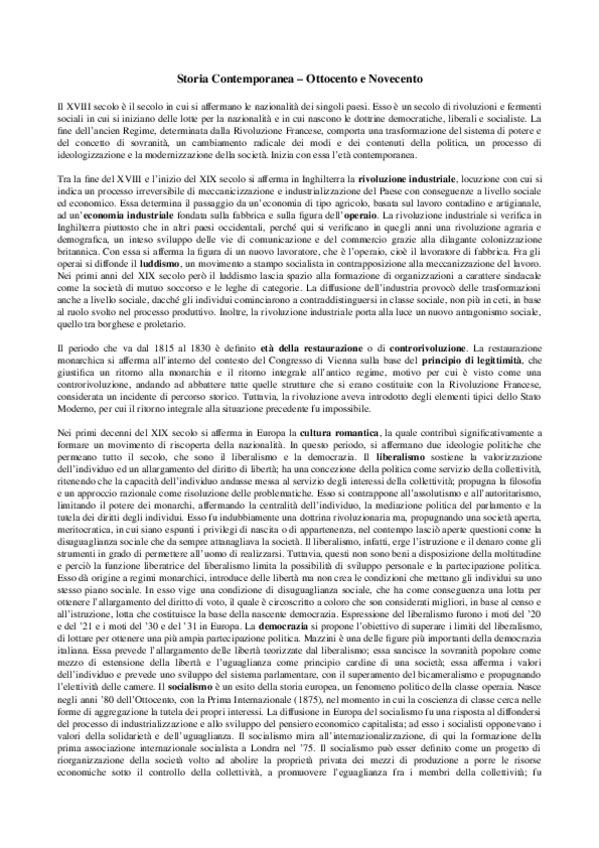 Miniatura del documento Storia-Contemporanea.docx