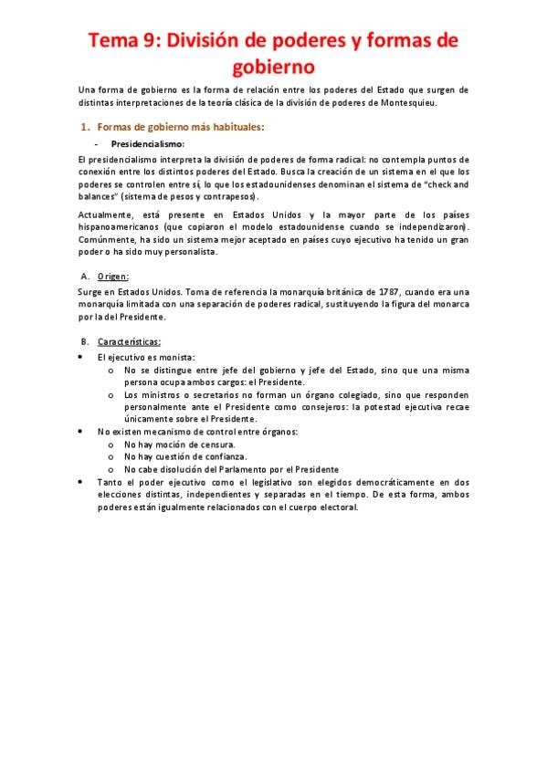 Miniatura del documento Tema-9-Division-de-poderes-y-formas-de-gobierno.pdf