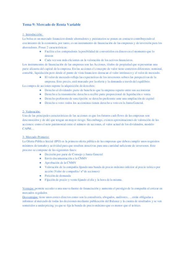 Miniatura del documento Tema-9-Mercado-de-Renta-Variable.docx