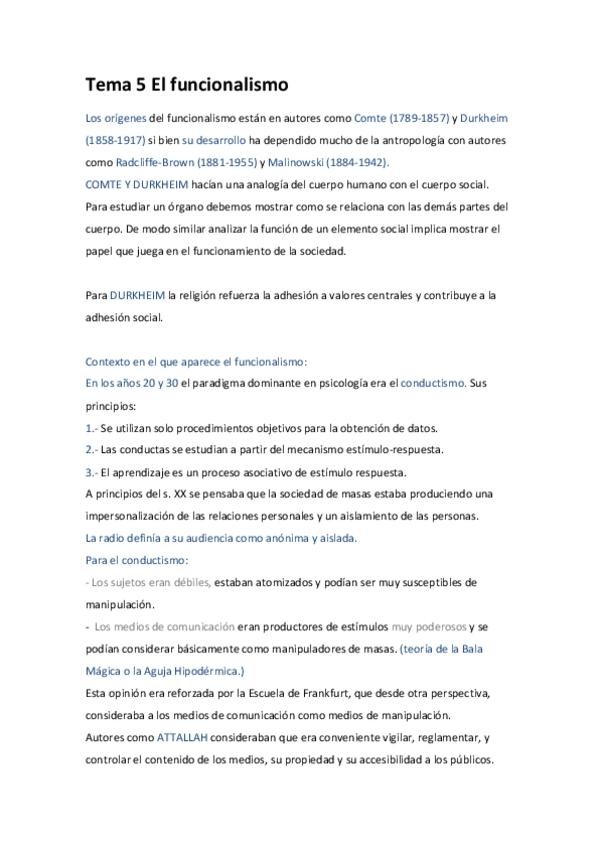 Miniatura del documento Tema 5 El funcionalismo.pdf