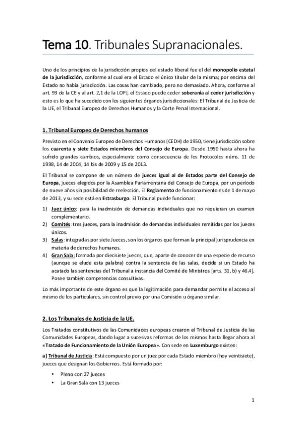 Miniatura del documento Tema 10. Tribunales Supranacionales..pdf