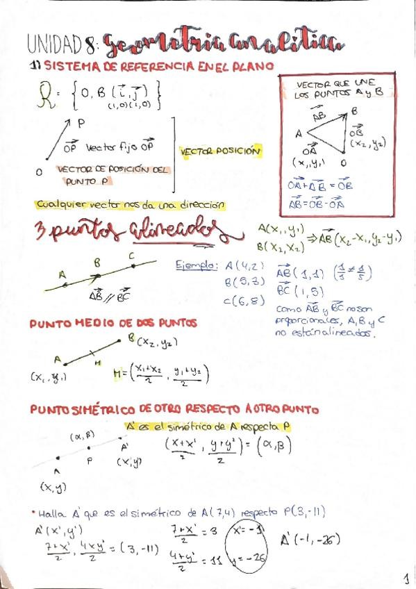 Miniatura del documento T8: Geometría analítica