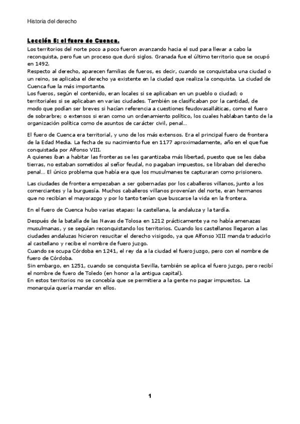 Miniatura del documento Historia-del-derecho-leccion-5-El-fuero-de-Cuenca.pdf